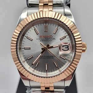 New 39mm Seiko Mod Date Just Automatic Watch